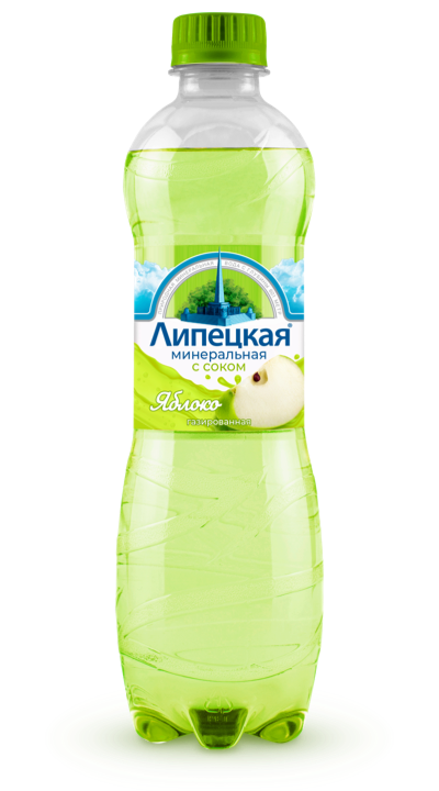 Вода "Липецкая-Лайт" яблоко 0.5л газ